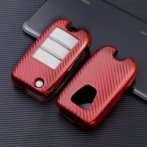 Karbon Fiber yumuşak TPU araba anahtarı durum kapak kabuk için ROEWE RX5 350 360 W5 EI5 EI6 RX3 ZS ZS MG 6 anahtarlıklar çanta anahtarlığı - Product Image 2