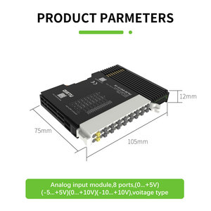 Módulo IO de entrada analógica PLC Soporte de sistema de bus distribuido IP20 8 módulos tipo actual - Product Image 3