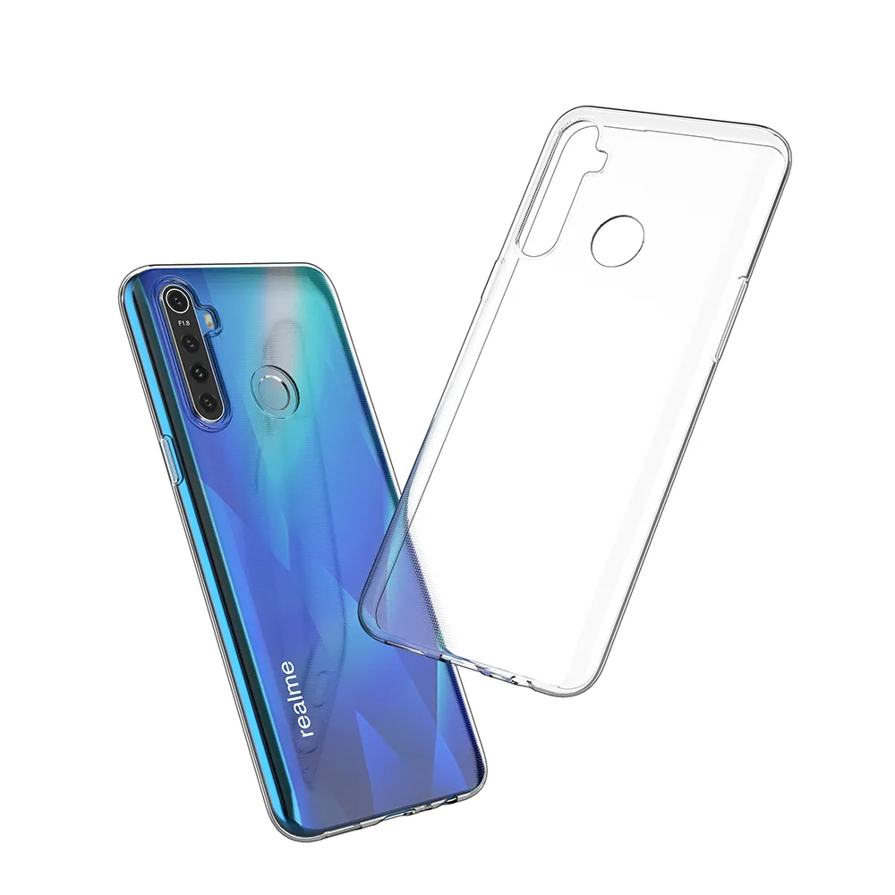 Oppo Realme 5 — coque pour Realme, pare-choc en TPU Ultra mince, Flexible et Transparent, pour appareil photo Oppo Realme 5/5s/5i/C3