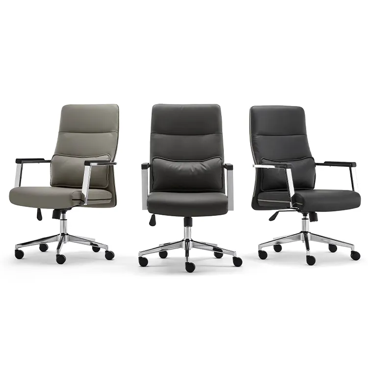 Alta calidad diseño italiano jefe CEO lujo reclinable giratorio pu jefe gerente personalizar ejecutivo ergonómico silla de oficina de cuero