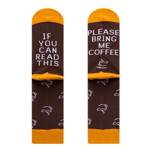 if you can read this bring me coffee socks
