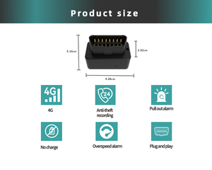 4GミニGPSカートラッカーマイク付きObd燃料モニターリアルタイム追跡とPCビューGSMとGPRSポジショニング - Product Image 2