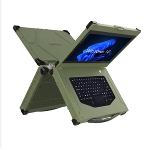 Portátil industrial 15,6 polegadas Notebook com CPU I3/I5/I7 3.8Ghz Al-liga Chassis impermeável teclado totalmente robusto em estoque