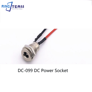 5.5*2.1/2.5ซ็อกเก็ต DC ซ็อกเก็ตสูงในปัจจุบันโลหะเต็มรูปแบบ DC-099เกลียวแผงหญิงแจ็คพาวเวอร์ด้วยลวด DC ชายหญิง - Product Image 4