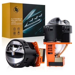 <strong>Car</strong> <strong>LED</strong> Headlamp Bulb White Light 105W 3 Inch <strong>Led</strong> Headlights Laser Bi <strong>Led</strong> Projector Lens 3.0 for Auto Lighting - Product Image 1