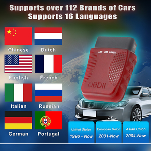 Kırmızı FA40 OBD2 OBDII otomatik kod okuyucu aracı ELM327 motor analizörü teşhis için beri 1996 - Product Image 5