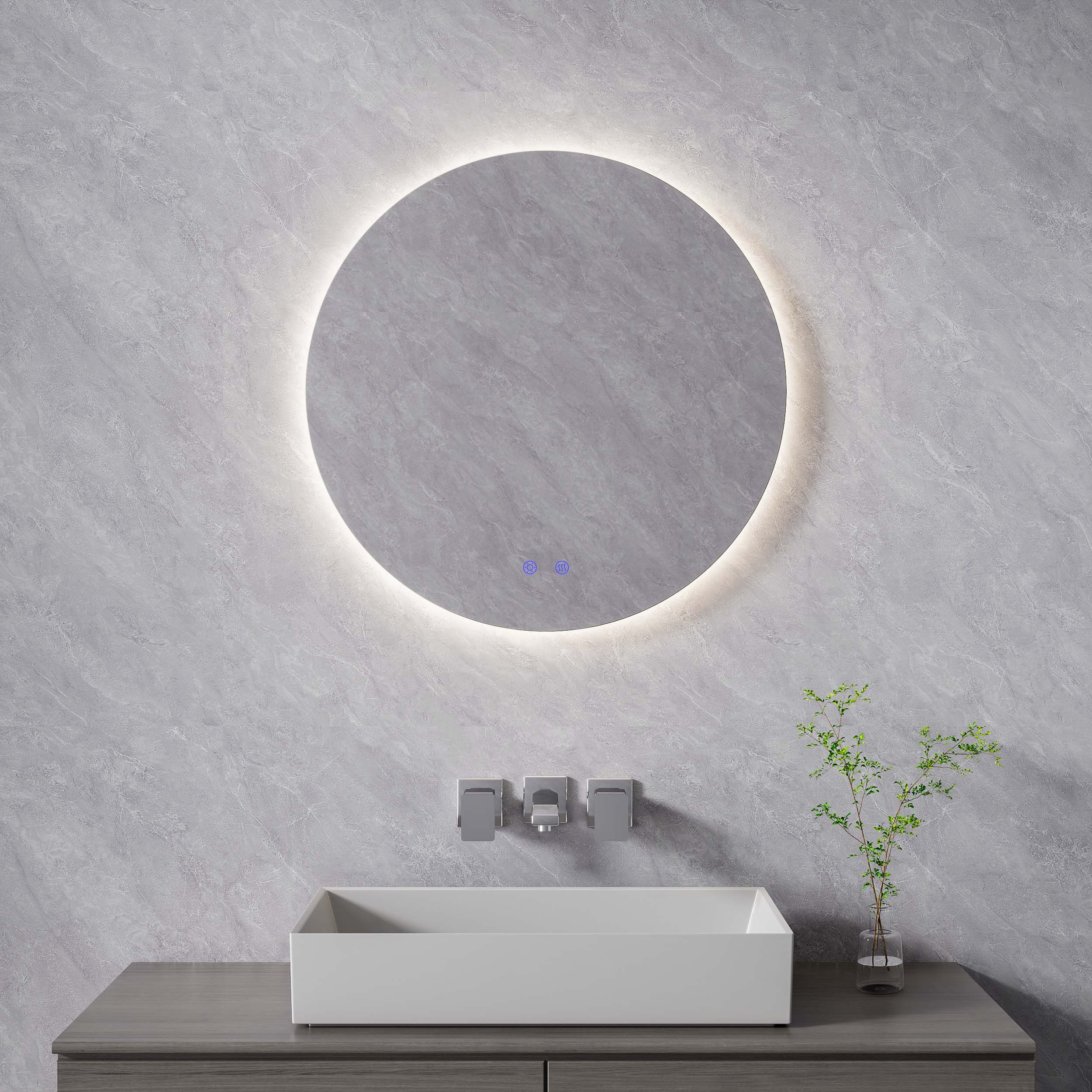 DP346 Miroir de salle de bain rond
