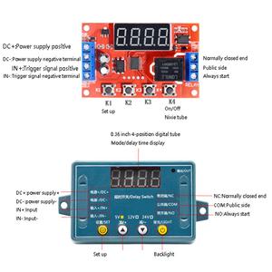 Schlussverkauf DC 5V12V24V einstellbares Zeitraffer Relais Modul LED digitales Timing Relay Timer Verzögerung Trigger-Schalter Timer-Steuerungsschalter - Product Image 2