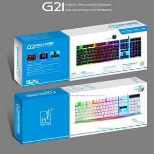 Teclado mecánico G21 con cable para ordenador, retroiluminado, para videojuegos, 104 teclas, gran oferta - Product Image 6