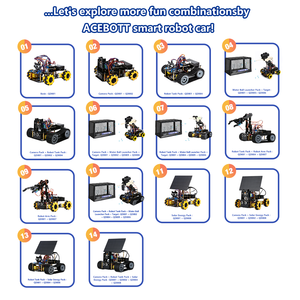 ACEBOTT ESP32 4WD Mecanum колесная камера IoT WiFi STEM STEAM Программирование умный робот автомобильный комплект игрушки для школьного проекта Arduino