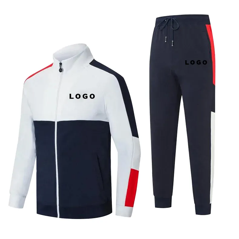 High quality full zip men track suit custom logo track suit for men sets gym tracksuit for men