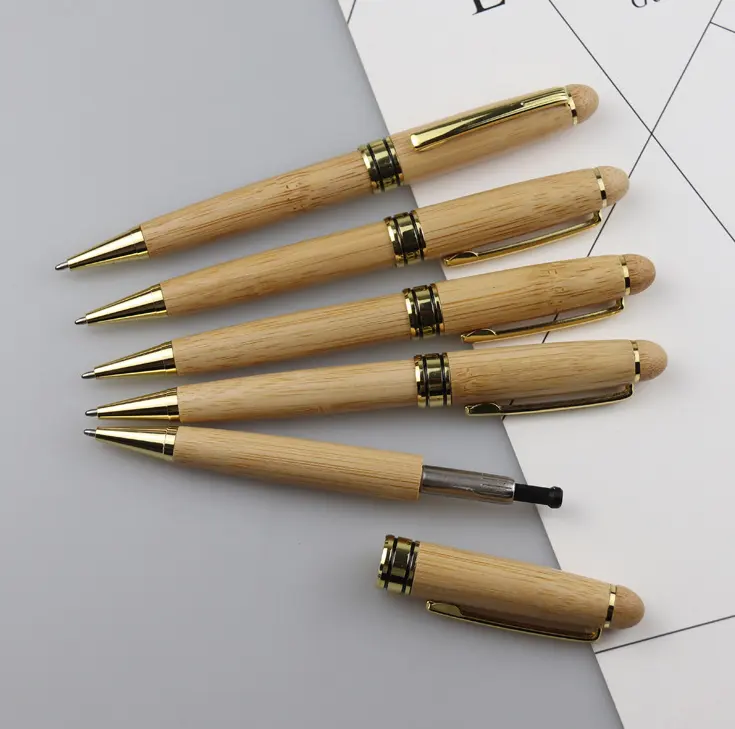 竹ペンボックス竹素材セットペンとボックスセット