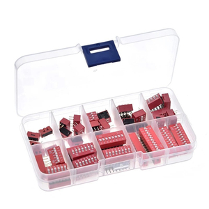 45PCS DIP Switch 2.54mm Foot Distance <strong>Encoding</strong> Switch <strong>1</strong>/2/3/4/5/6/7/<strong>8</strong>/9P Kit Box - Product Image 2