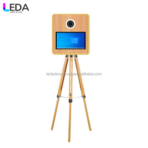 LEDA Wood Grain Third-mounted <strong>Photo</strong> Booth with Clear Image DSLR Compatible Selfie Stable Camera For Wedding Events - Product Image 6