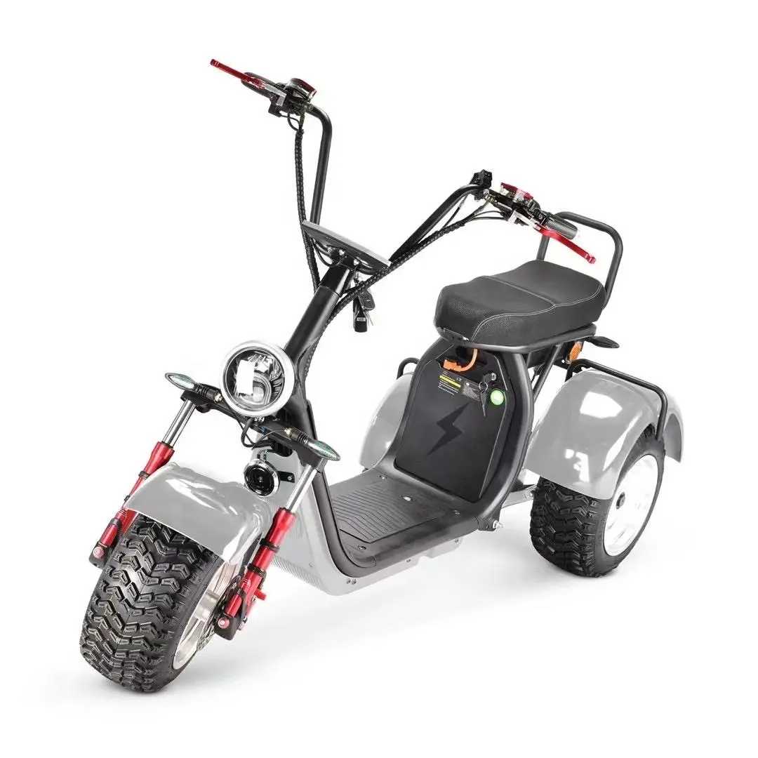 200kg Citycoco Scooter Mobility motorcycle 60V1500W brush less motor three-wheeled scooter motorcycle 35km/h speed