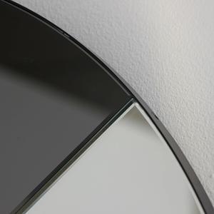 北欧现代装饰圆形铁框烟熏灰色玻璃镜家居客厅家具装饰 - Product Image 4