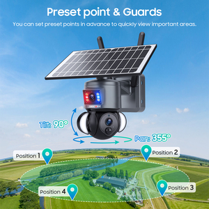 SECTEC 4G Sim kart R & B Alarm çift görünüm çift bağlantı güneş enerjili pil PTZ kamera güvenlik CCTV kablosuz PIR ağ kamerası - Product Image 3