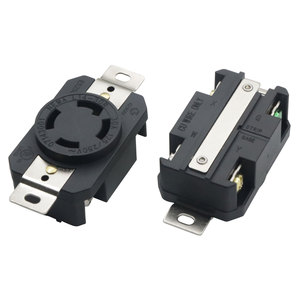 NEMA 14-30R 30A RVおよび電気自動車レンジレセプタクルABS材料銅プラグ付き米国標準ソケット