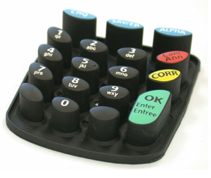 Tastiera a pulsante personalizzata in Silicone con tastiera a pulsante sulla tastiera a membrana con pulsante spento, tastiera in gomma - Product Image 2