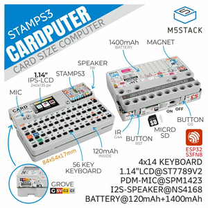 Official M5Stack Cardputer StampS3 Microcontroller 56 Key Keyboard Card <strong>Computer</strong> <strong>Development</strong> Board <strong>Programming</strong> - Product Image 5