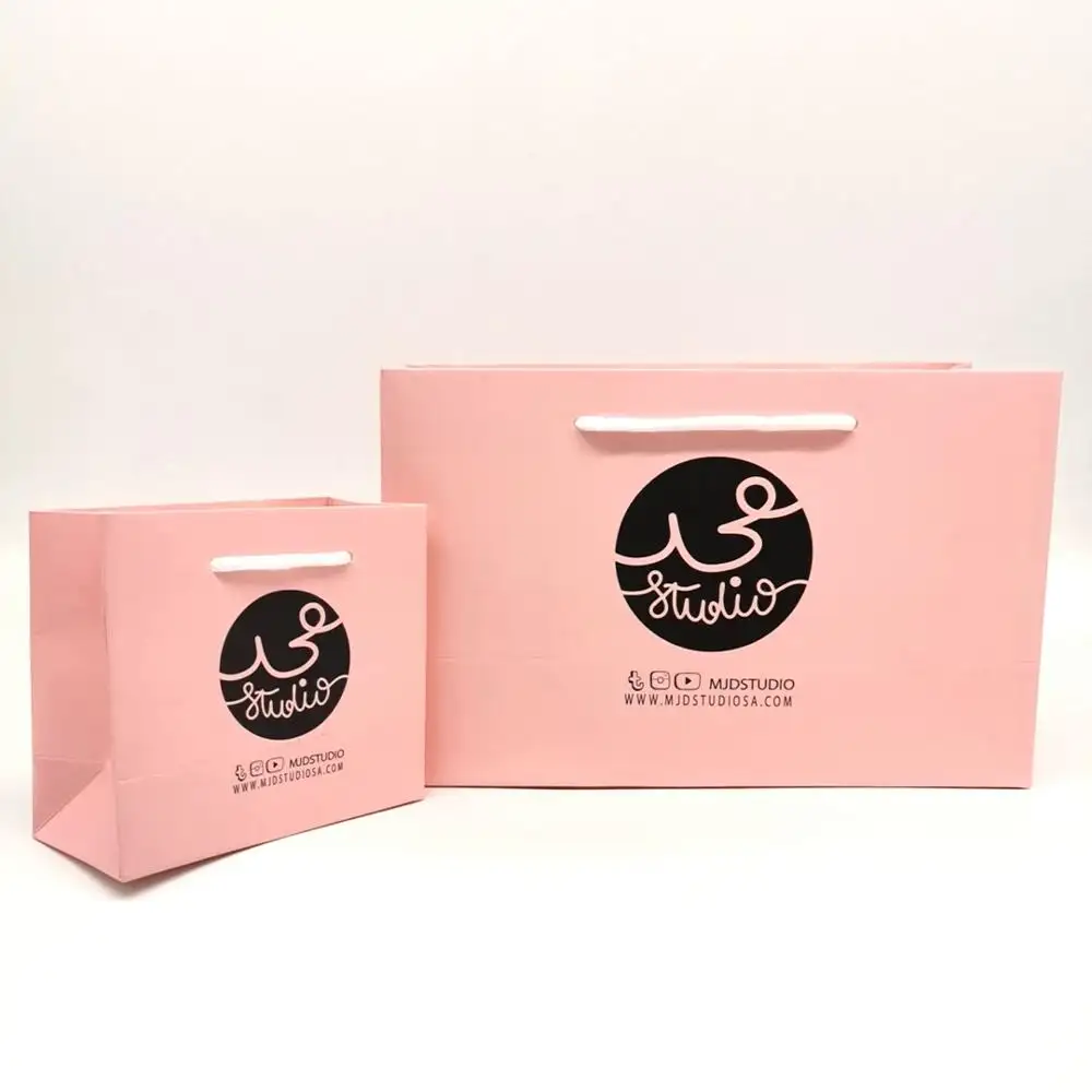 Недорогая переработанная Роскошная брендовая Подарочная бумажная сумка для покупок с вашим собственным логотипом