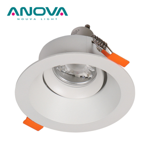 Hole 85mm Led Downlight <strong>Housing</strong> GU10 MR16 LED Module Adjust <strong>Round</strong> Anti Glare Spot <strong>Light</strong> Frame