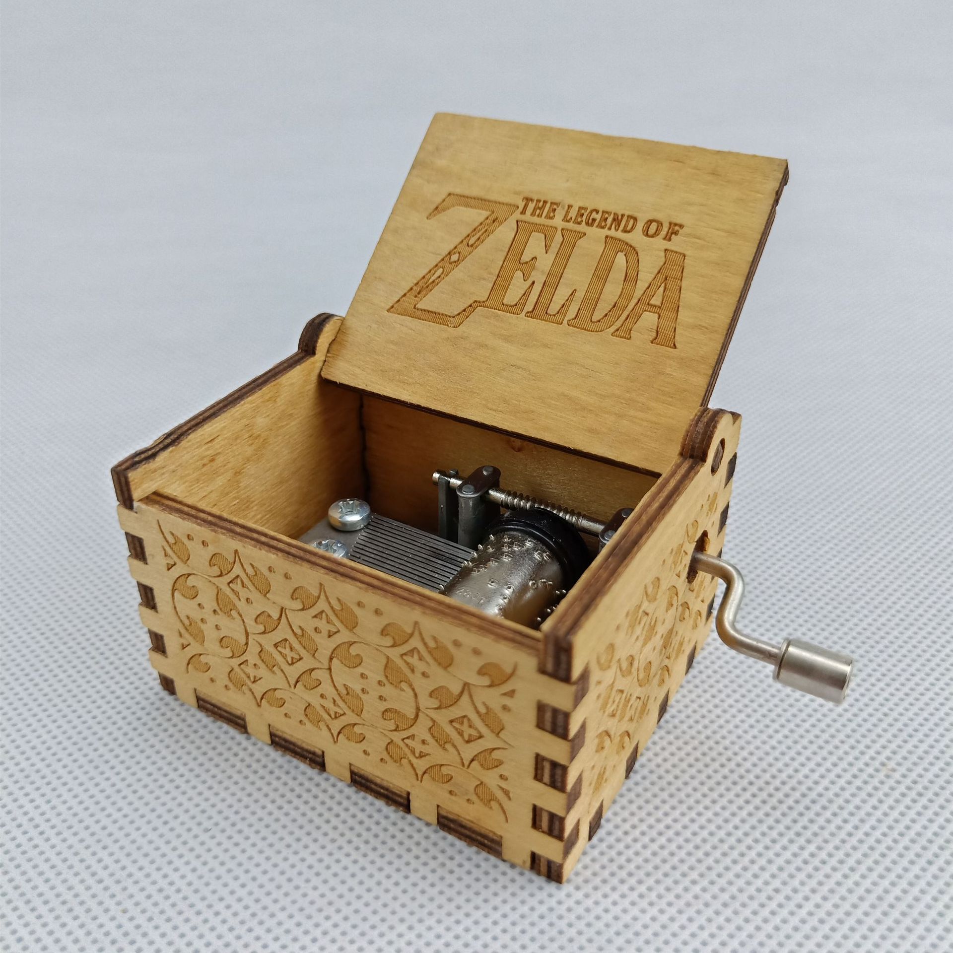 Leyenda de Zelda en color madera.