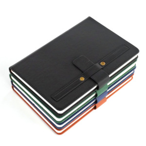 Customizable Simple Style Business <strong>Notebook</strong> <strong>with</strong> PU <strong>Stripe</strong> Cover Thermal <strong>Binding</strong> for Office Work Meetings and Notepads - Product Image 5