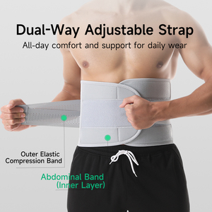 Penyangga Punggung Lumbar Pria Wanita, Kompresi Fitness Lari Olahraga, Pengontrol Perut, Ukuran Besar, Pelatih Pinggang yang Dapat Disesuaikan - Product Image 3