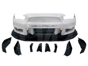 VRS สไตล์ครึ่งคาร์บอนไฟเบอร์ชุดร่างกายกว้างสําหรับ 2008-2015 MITSUBISHI EVOLUTION EVO 10