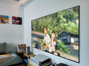 R 92 "16:9 UST Pantalla de proyección de cristal PET de marco fijo que rechaza la luz ambiental para Proyector láser - Product Image 4