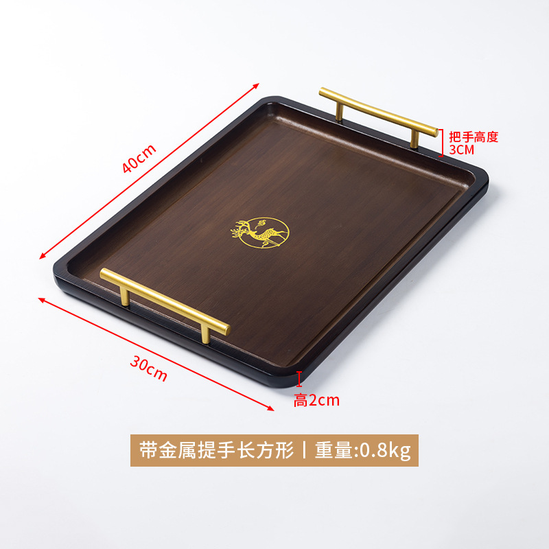 Rectangular shape with metal handle, 40*30*2 mm