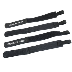 Bridas de nailon con logotipo personalizado, impresas, directo de fábrica, con gancho y bucle elástico, sin caídas - Product Image 1