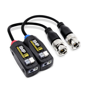 8MP CVI AHD CVBS Video Balun <strong>BNC</strong> RJ45 CCTV Camera Accessories Active Utp CAT5E/6 Plastic <strong>Monitor</strong> Passive HD Passive Accessories