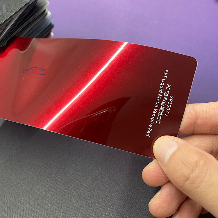 Rouge vampire métallique liquide