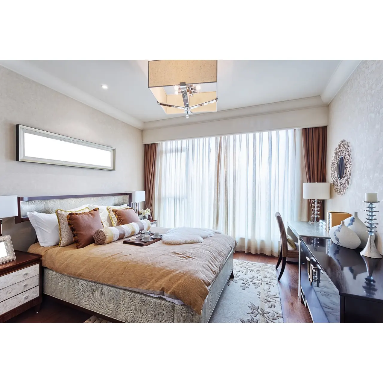 Muebles de dormitorio de hotel de diseño moderno hechos de madera para apartamentos y villas-Suministro directo de fábrica Sin intermediarios