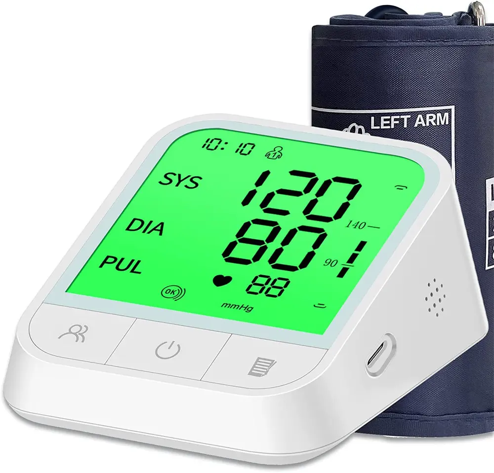 Équipement médical de pression artérielle approuvé CE ISO appareil de pression BP bras intelligent moniteur de pression artérielle numérique
