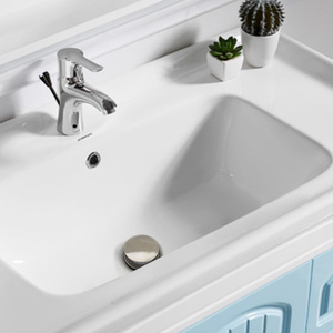 Lavabo da bagno spingere verso il basso lo scarico pop-up senza trabocco