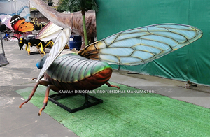 グラスファイバーツリー上の動きを持つ昆虫Cicada販売のためのカスタマイズされたアニマトロニック昆虫 - Product Image 6