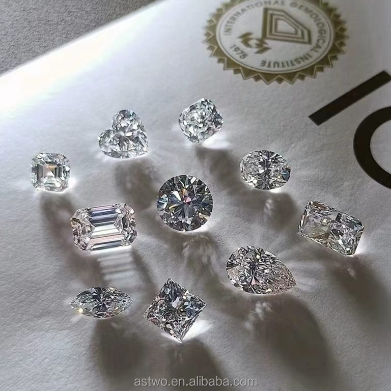 Diamant de laboratoire blanc + Certificat