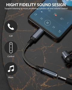 <strong>2</strong> in <strong>1</strong> <strong>Audio</strong> Jack <strong>Adapter</strong> USB C to 3.5mm <strong>Audio</strong> <strong>Adapter</strong> Aux Jack Type C for for Iphone 15 - Product Image 5
