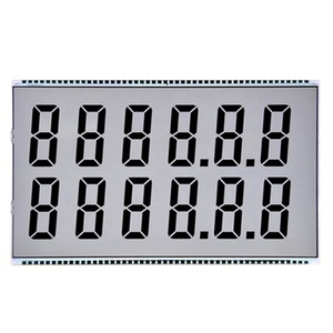 ET-4677 personalizzato monocromatico 7 segmento 12 cifre tipo HTN Display Lcd Lcd positivo con scheda controller per erogatore carburante - Product Image 1