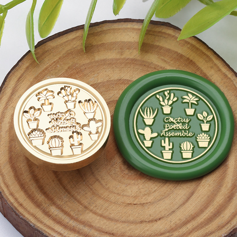 Horloge plante verte (2,5 cm)