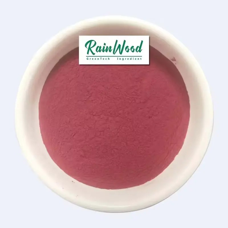Cung cấp chất lượng cao Raspberry Bột nước ép 99% đóng băng dlyed Raspberry bột