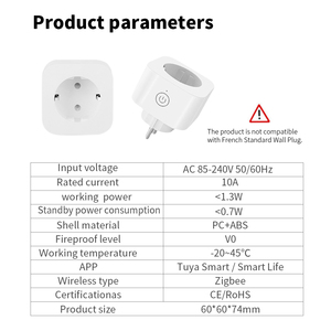 New Zigbee Smart Home Sockets Wireless Remote Voice Control Timer Socket Work With Alexa Google Home EU <strong>UK</strong> US Plug - Product Image 5