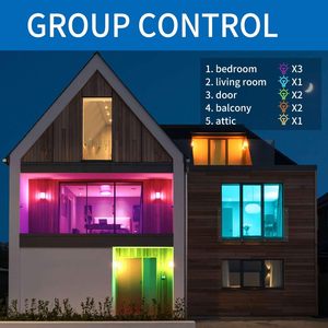 Tuya Smart Light Blubs 500LumLedカラー調整可能で調光可能で、Alexa Google Homeで動作します - Product Image 2