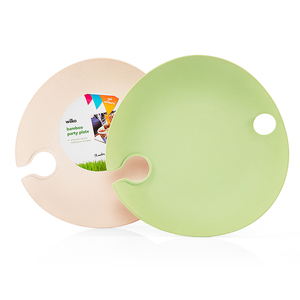 Cocktail món khai vị tấm với rượu vang thủy tinh chủ Nhựa Bộ đồ ăn cho đám cưới bên được làm từ melamine sợi tre - Product Image 3