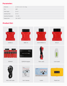 Support Key Programmer original XTOOL X100 Pro2 Auto Key Programmer mit EEPROM Adapter Kostenloses Online-Update