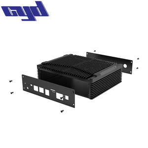 Nhà máy các nhà sản xuất OEM ODM tùy biến chia cơ thể Anodized Hợp kim nhôm đùn khuếch đại hộp điện tử bao vây - Product Image 5