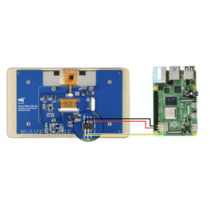 Raspberry 7 pulgadas HDMI LCD para Raspberry Pi 4B 3B Zero 2W 1024x600 IPS táctil capacitiva Ubuntu Kali Retropie OS Plug Play - Product Image 6